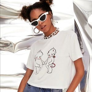 Angel and Devil Crop Top